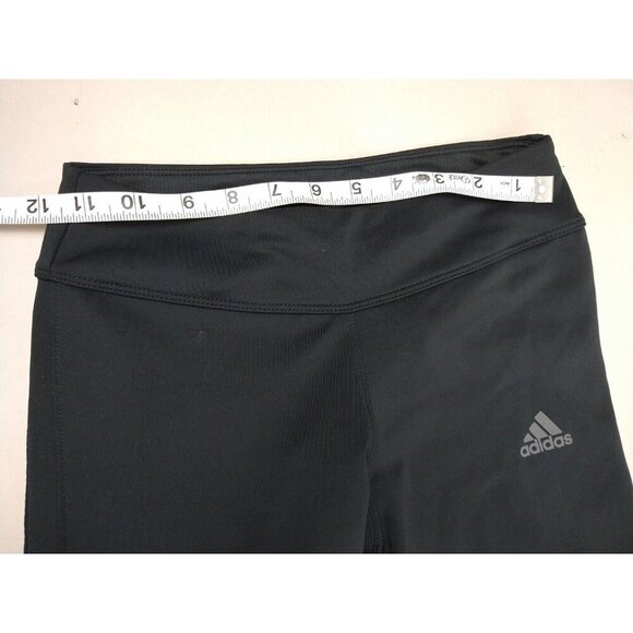 Adidas Running Women’s XS Black Climacool Legging Pants Mesh Ankle Zip - Picture 2 of 15